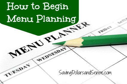 Begin Menu Planning