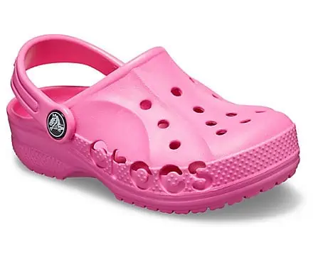 Girls pink Crocs for sale.