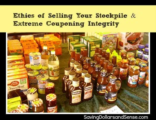 Ethics Of Selling Your Stockpile