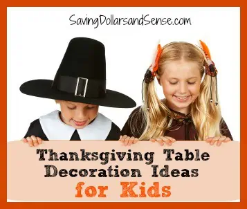 Thanksgiving Kids Table decoration ideas for kids.
