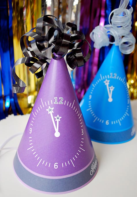 Free New Years Eve Party Hats With Printable Template