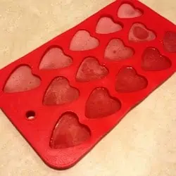 Heart Ice Cube Tray, Silicone Heart Shaped Ice Cube Molds, Candy