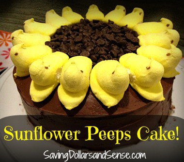 Sunflower Peeps Cake Recipe
