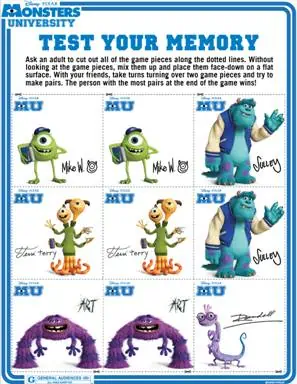 Monsters University FREE Activity Sheets!