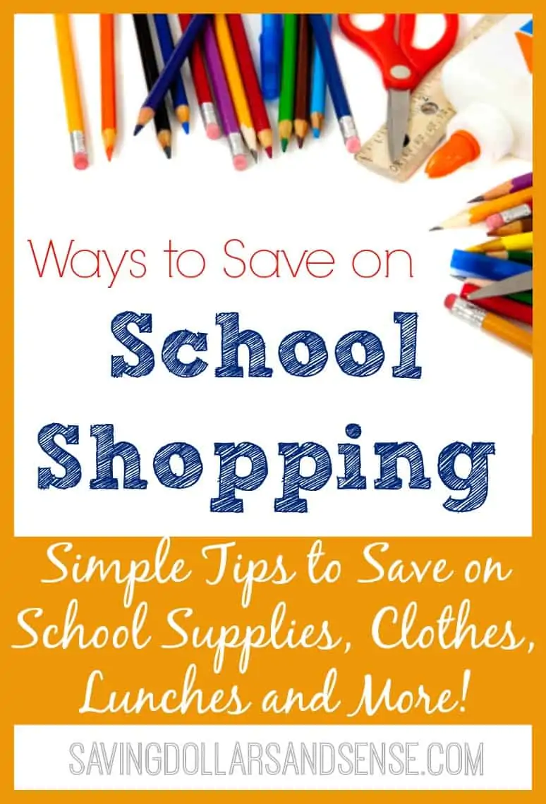Ways to Save on Back to School Shopping
