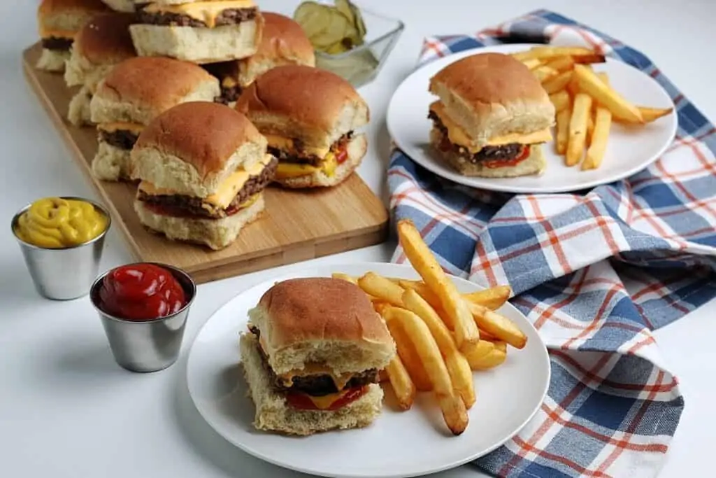 Homemade white castle sliders copycat recipe.