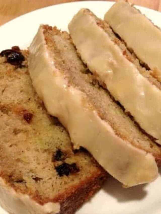 Homemade slices of cranberry zucchini bread.