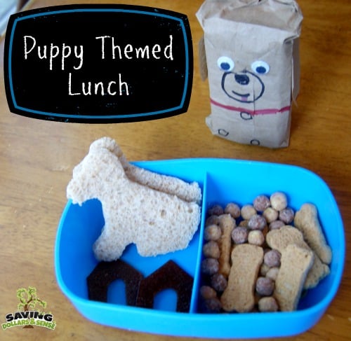 puppy themed lunch