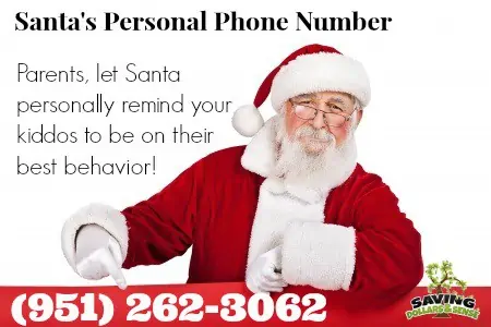 Santa\'s personal Phone Number for kids to call in December.