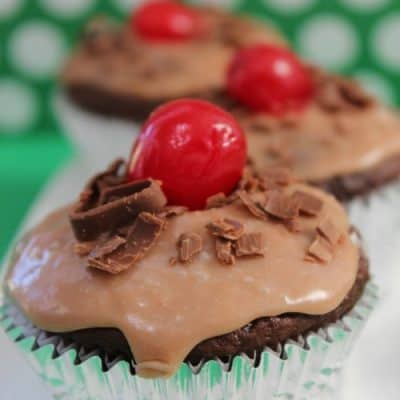 Cherry Cordial Cupcakes