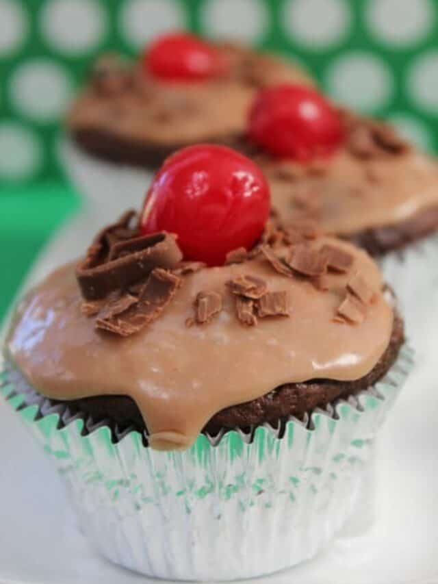 Cherry cordial cupcakes