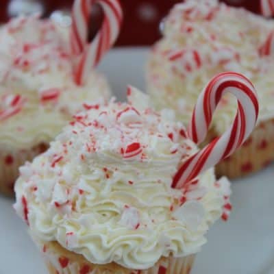 Candy Cane Cupcakes