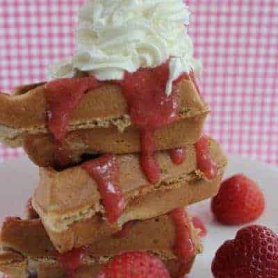 Strawberry Belgian Waffles Recipe