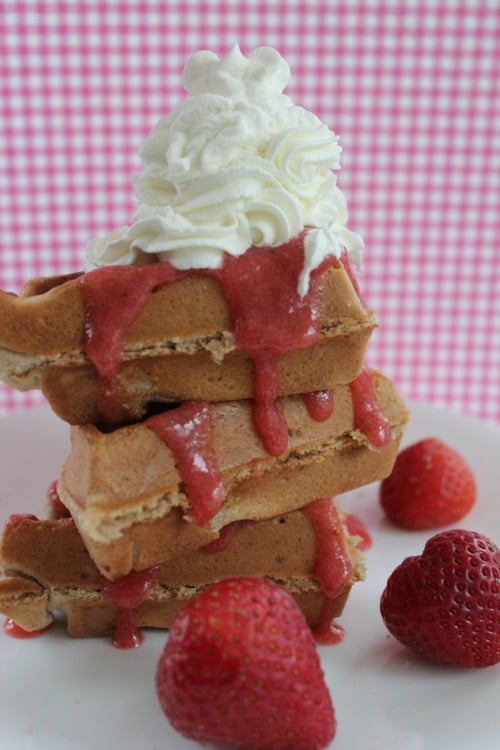 Strawberry Belgian Waffles Recipe