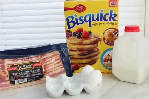 Ingredients for Bacon Pancake Dipper