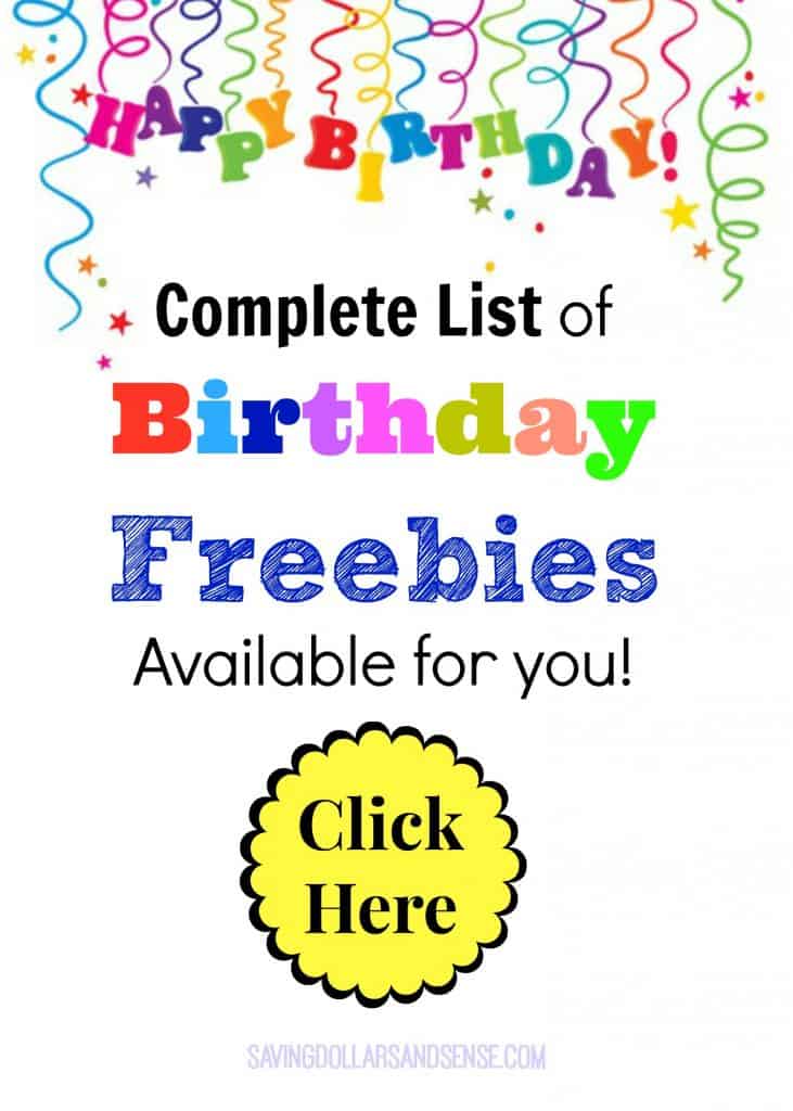 Birthday Freebies Available for You!