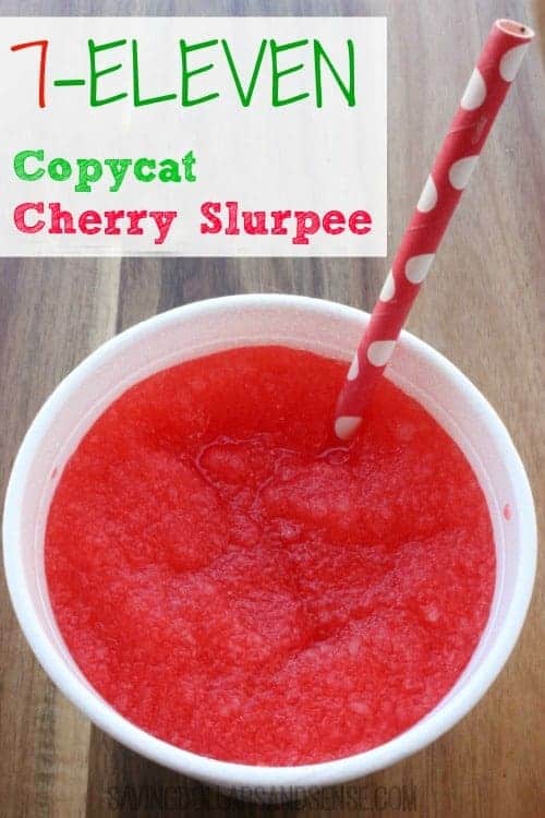 Copycat 7-11 Cherry Slurpee Recipe - Saving Dollars and Sense