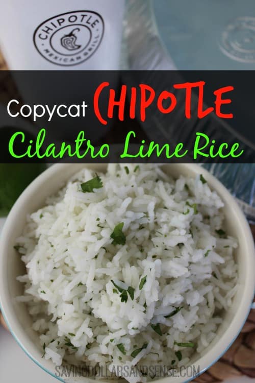 Copycat Chipotle Cilantro Lime Rice - Saving Dollars & Sense