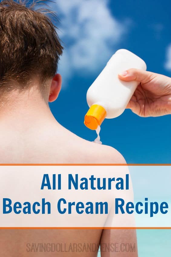 All natural beach cream recipe.