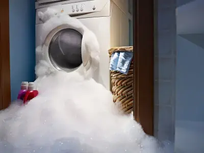 Washing machine overflows