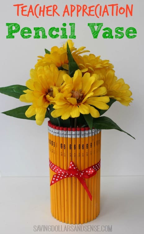 DIY Teacher Gift: Pencil Vase