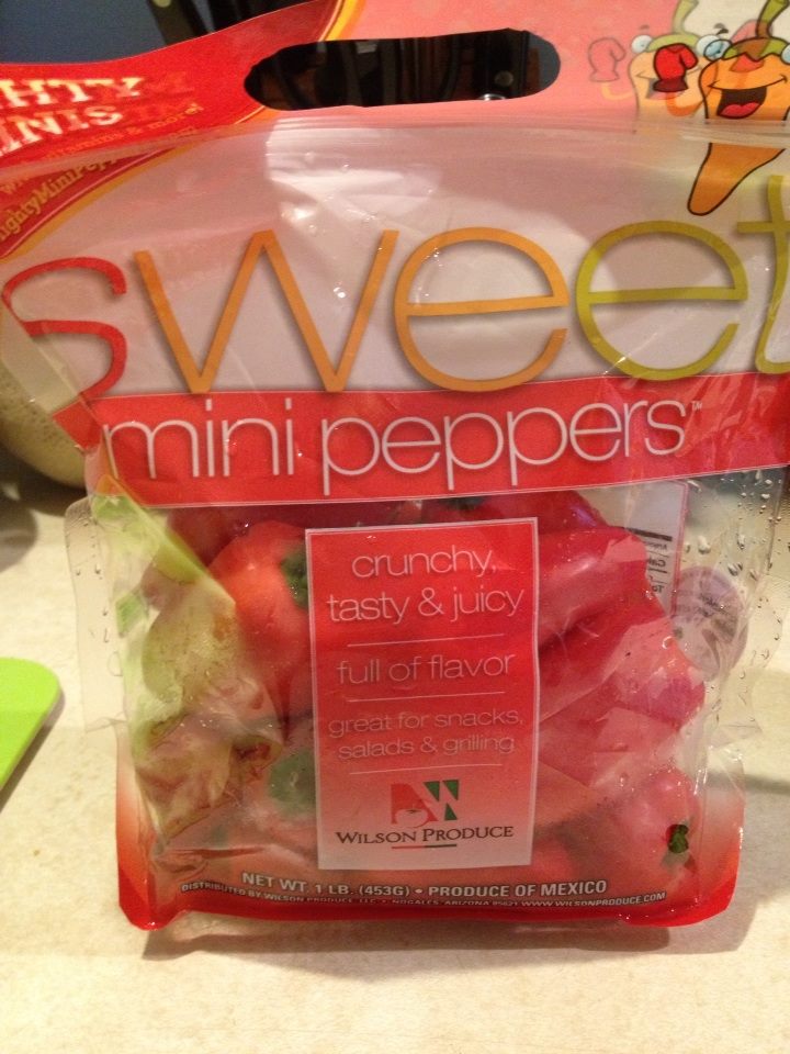 Sweet mini peppers.