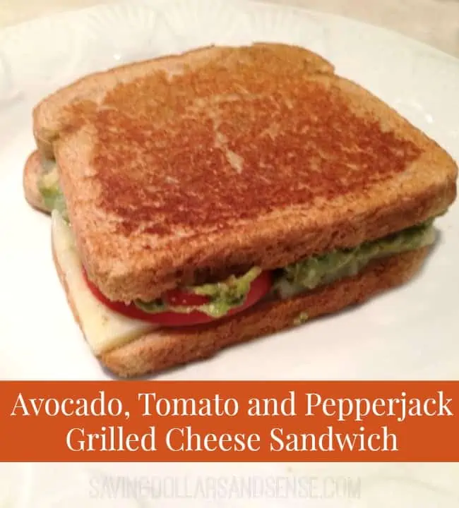 avocado tomato pepperjack sandwich