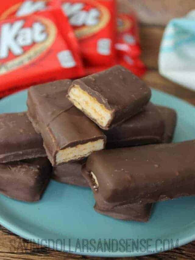 Homemade copycat KitKat bars.