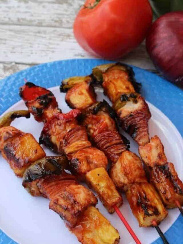 Grilled Chicken Pineapple Kabobs Recipe Story