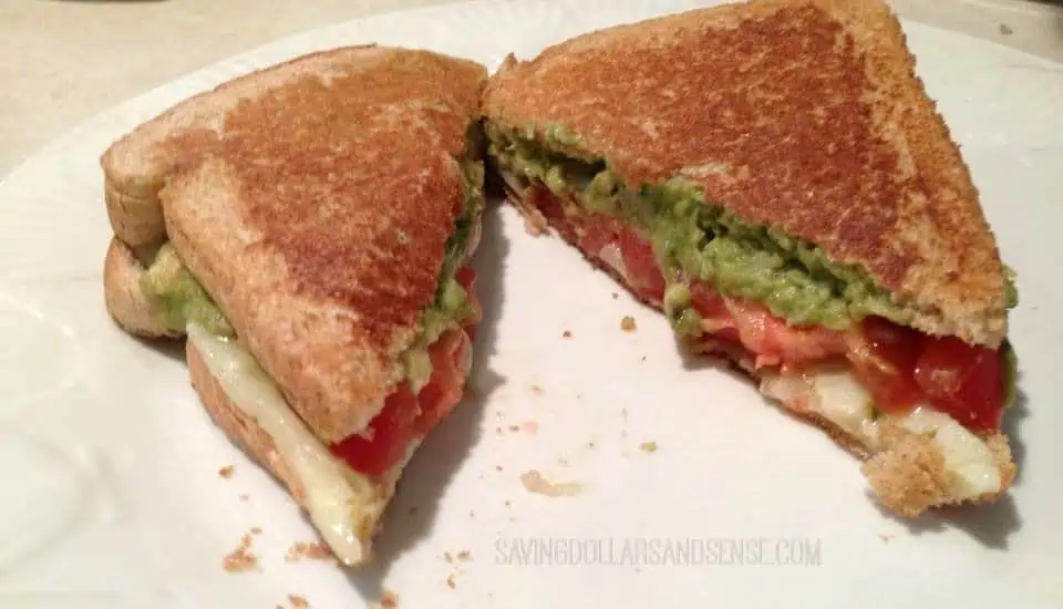 grilled avocado tomato and pepperjack