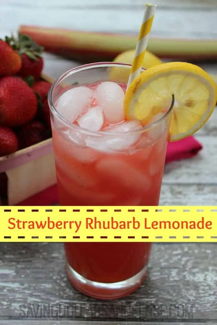 strawberry rhubarb lemonade