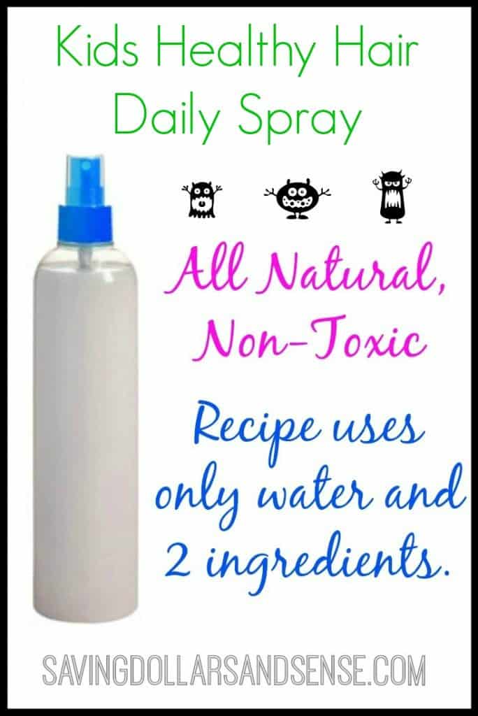 Kids Healthy Hair daily spray to get rid of lice.