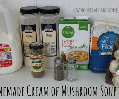 Homemade Cream of Mushroom Soup