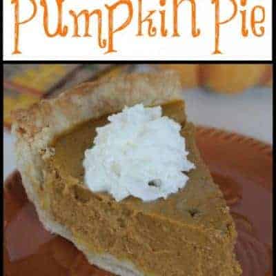 Pumpkin Pie Recipe