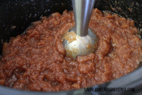 apple butter mixture