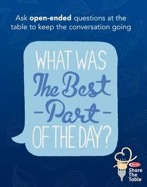 Family conversation questions for the dinner table. Tips For Creating Meaningful Family Meals