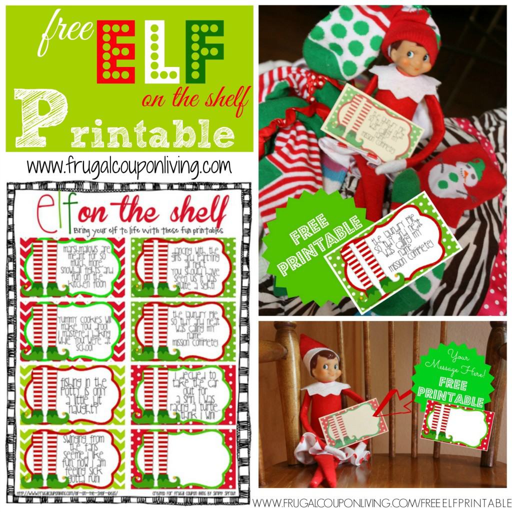 Free Elf on a Shelf Printable Notes - Saving Dollars & Sense