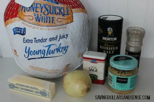 How to Safely Cook a Frozen Turkey ingredients to prepare your turkey.