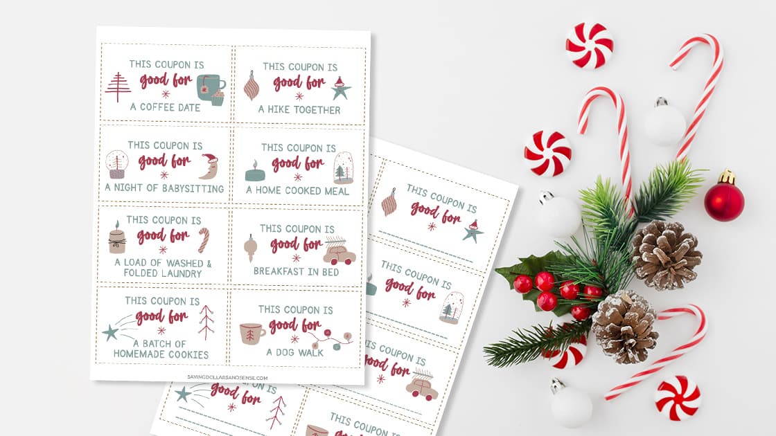 Free Printable Christmas Coupon Book - Saving Dollars &amp; Sense