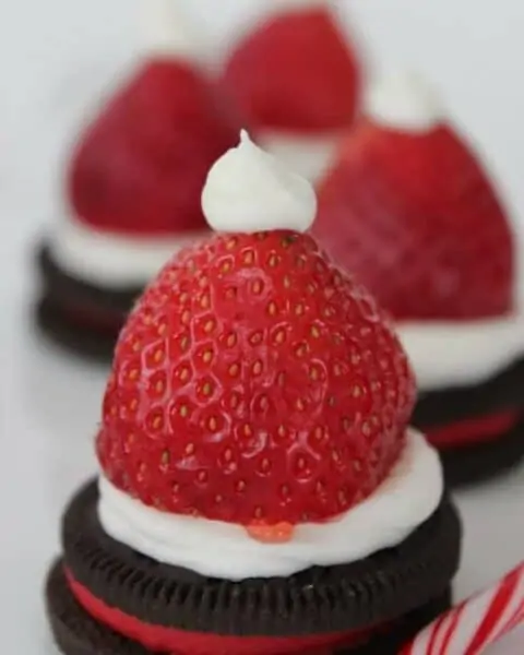Strawberry Santa Hats
