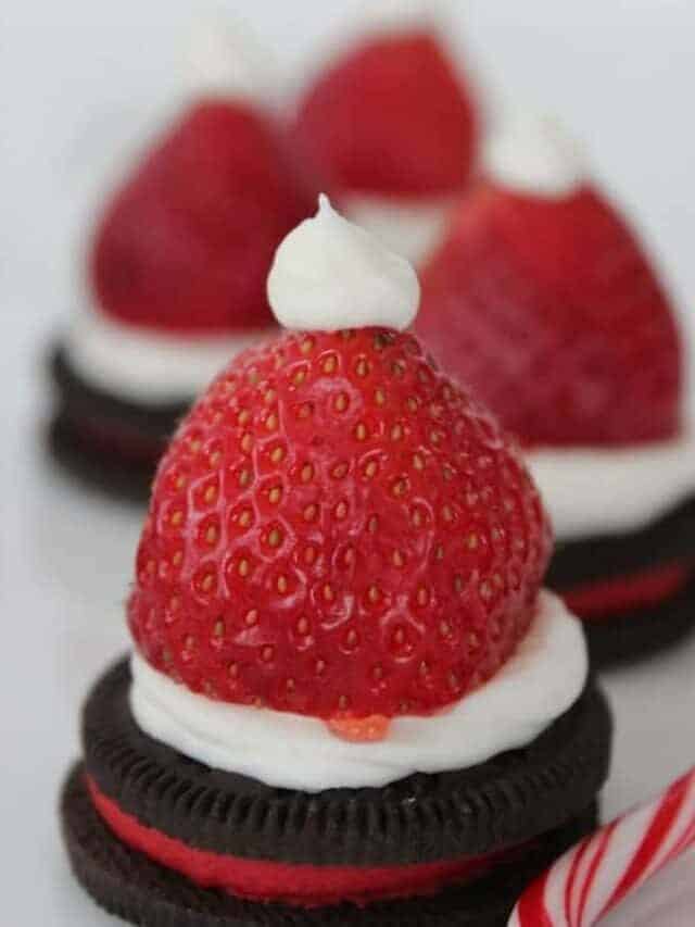 Oreo Strawberry Santa Hats Recipe Story