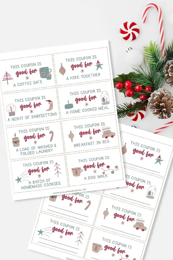 Free Printable Christmas Coupon Book - Saving Dollars and Sense