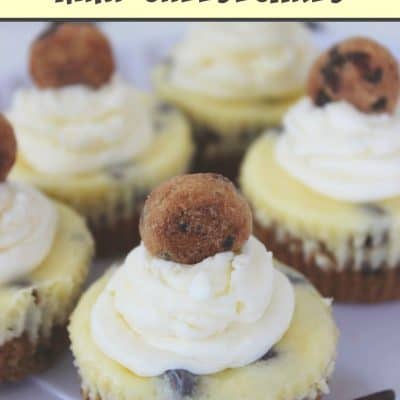 Chocolate Chip Cookie Mini Cheesecakes