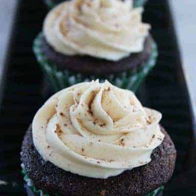 Guinness Cupcakes with Bailey’s Buttercream Frosting