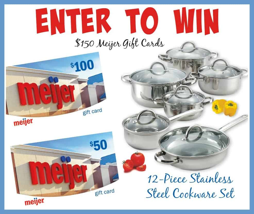 Family Favorite Knorr Dinner Giveaway Stainless Cookware Set + 150 Meijer Card Saving