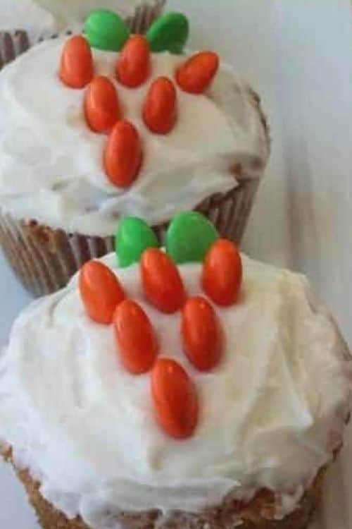 Carrot Cake Cupcakes and Cream Cheese Icing