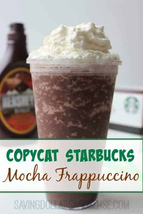 Copycat Starbucks Mocha Frappachino