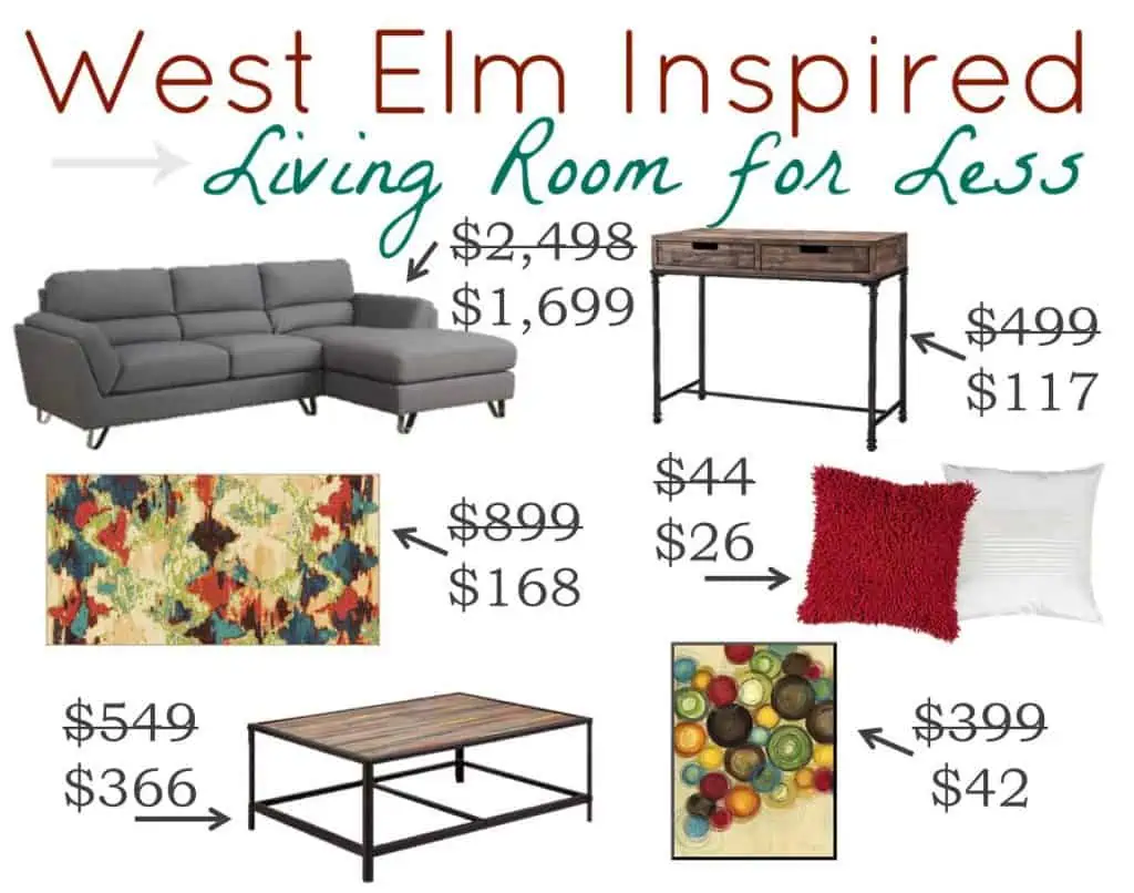 West Elm Inspired Living Room Look for Less