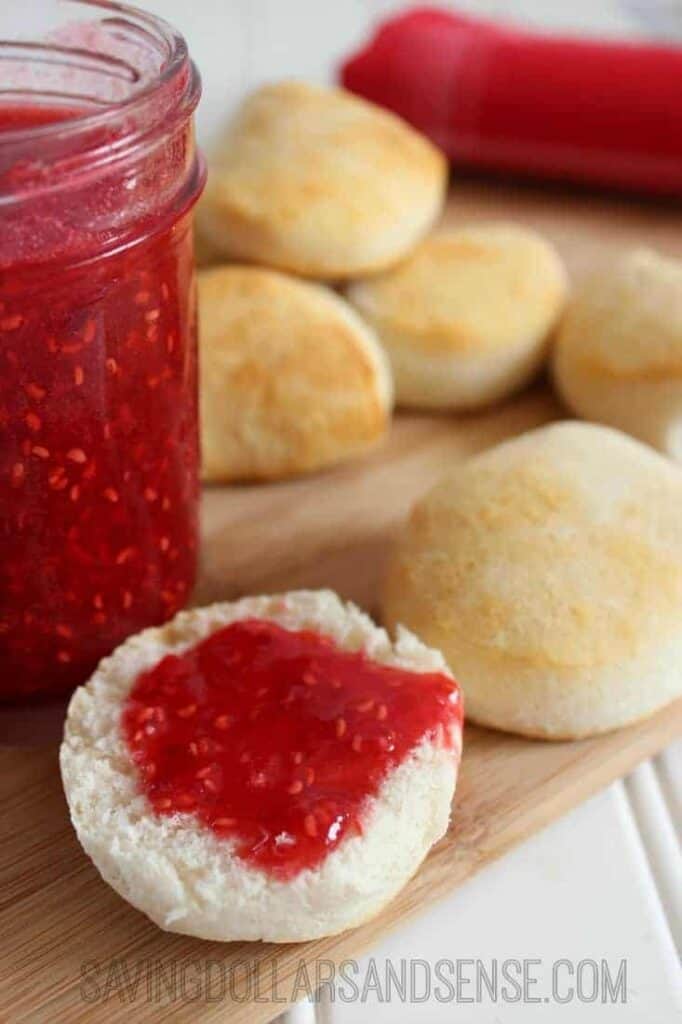 No Cook Raspberry Freezer Jam Saving Dollars & Sense