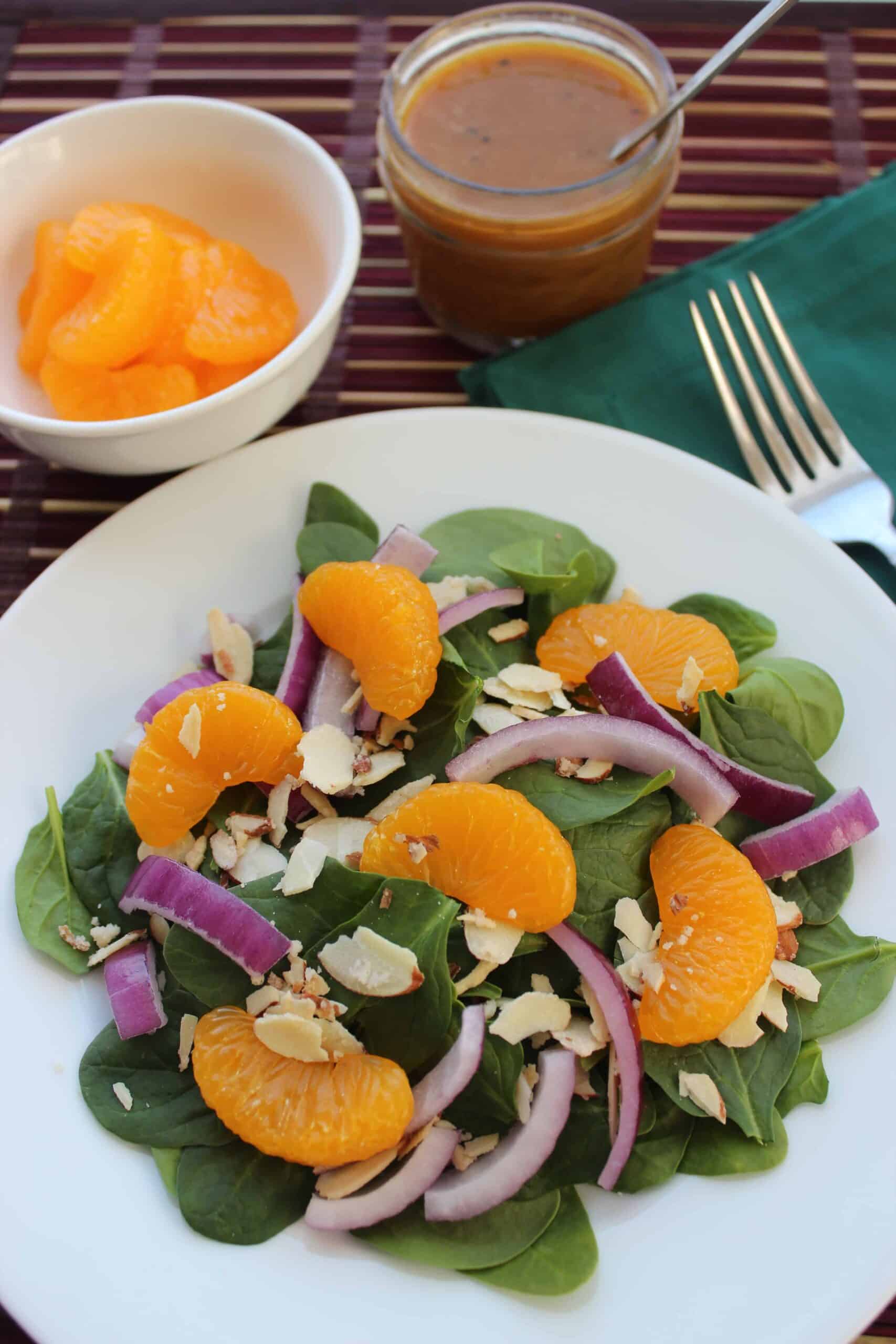 Mandarin Orange Spinach Salad - Saving Dollars and Sense